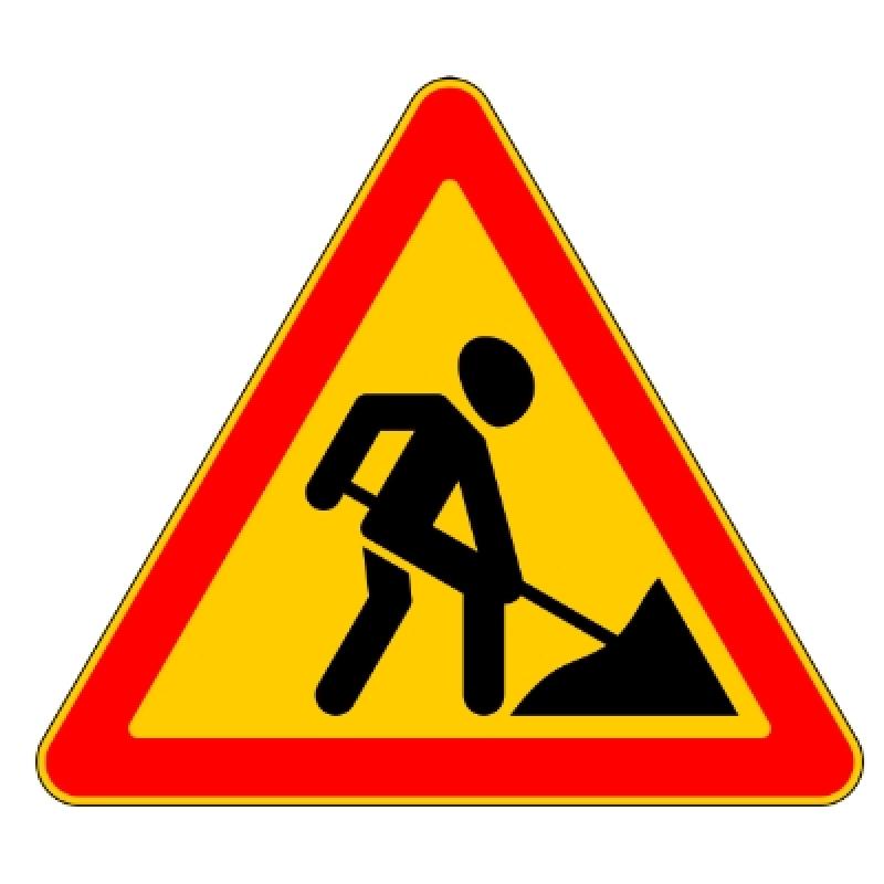 Дорожный знак 1.25 «Дорожные работы» Дорожный знак 1.25 «Дорожные работы»