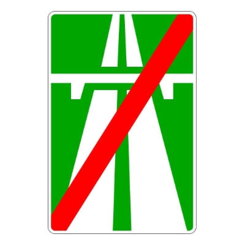 Изготовление дорожного знака 5.2 «Конец автомагистрали»