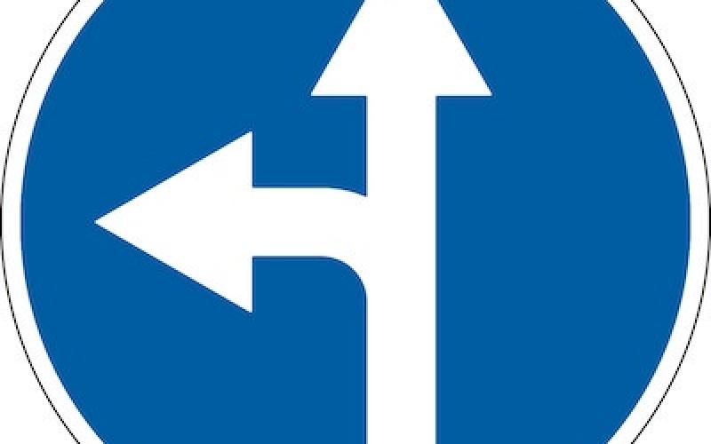 Изготовление дорожного знака 4.1.5 «Движение прямо или налево»