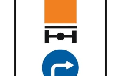 4.8.2 «Направление движения транспортных средств с опасными грузами — направо»