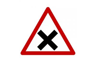 Дорожный знак 1.5 «Пересечение с трамвайной линией»